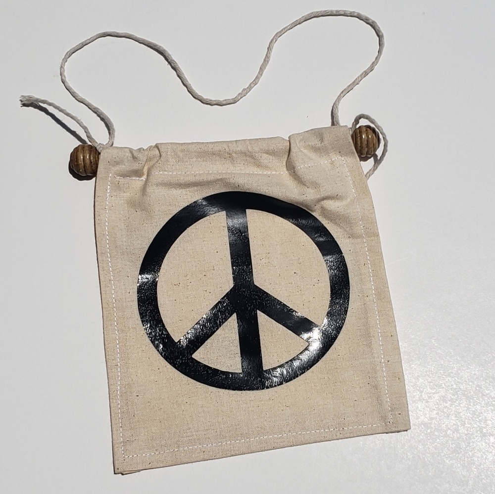 Peace Sign Mini Flag Home Decor